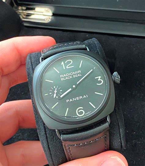 panerai black seal ceramic price|panerai radiomir black seal.